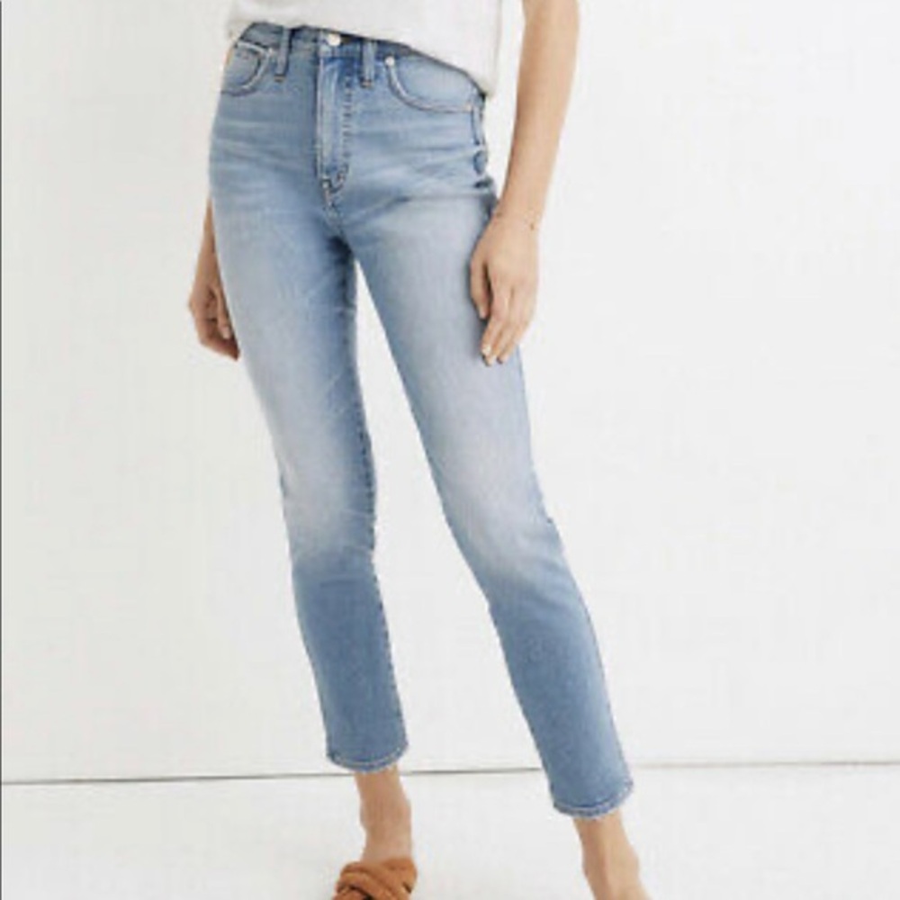 Madewell 10" High-Rise Skinny Crop Jeans in Horne Wash Size 27
